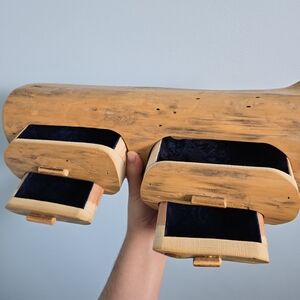 Wooden Log Jewelry Box